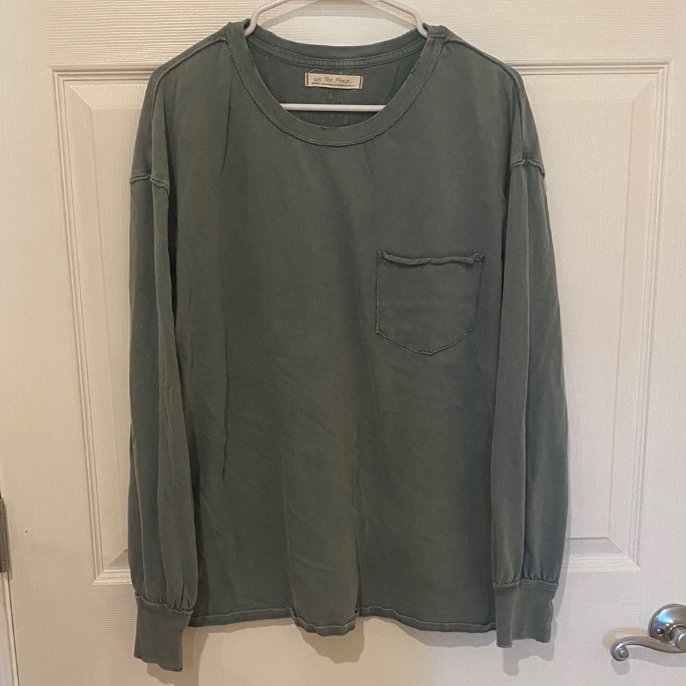 We The Free Green Long Sleeve Shirt